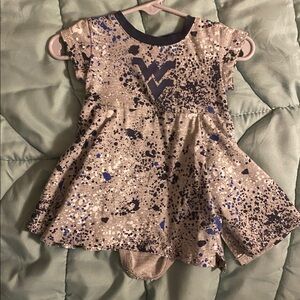 Speckled WV Baby Dress Onesie